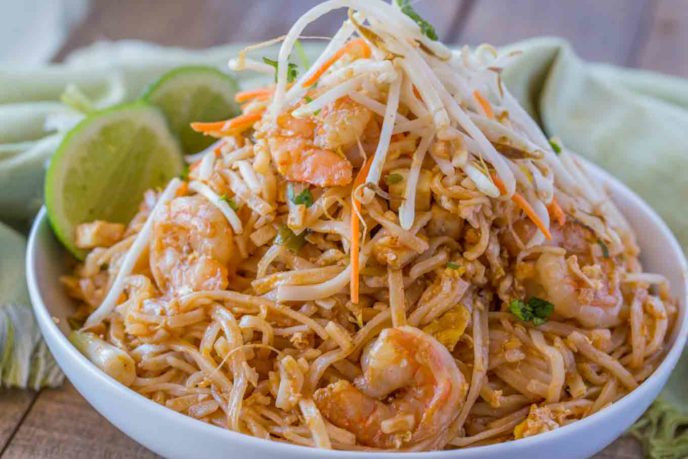 Easy Pad Thai
 Easy Pad Thai Dinner then Dessert