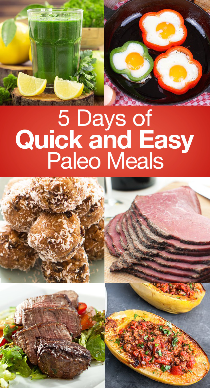 Easy Paleo Dinner
 5 Days of Quick and Easy Paleo Meals