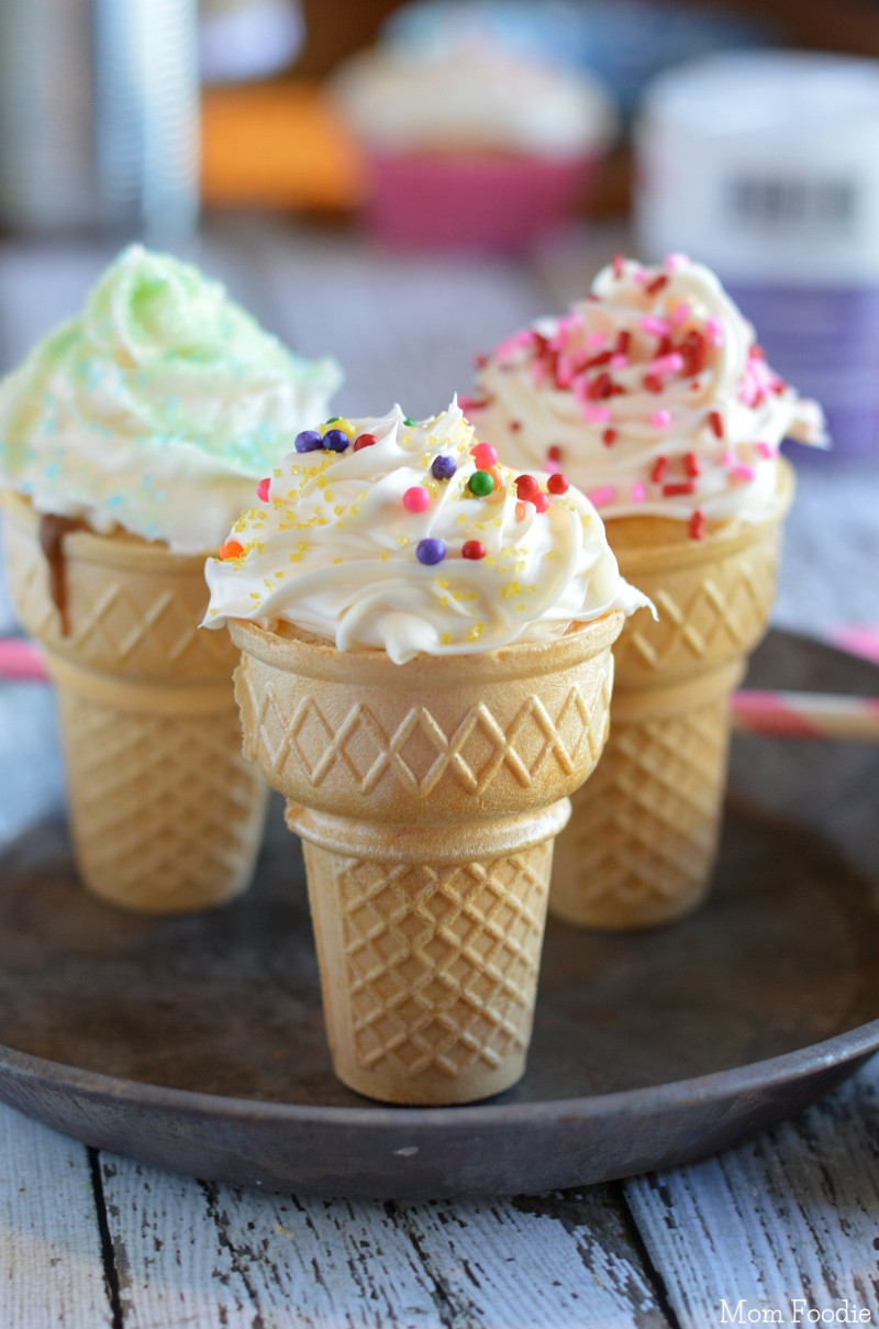 Easy Party Desserts
 Ice Cream Cone Cupcakes