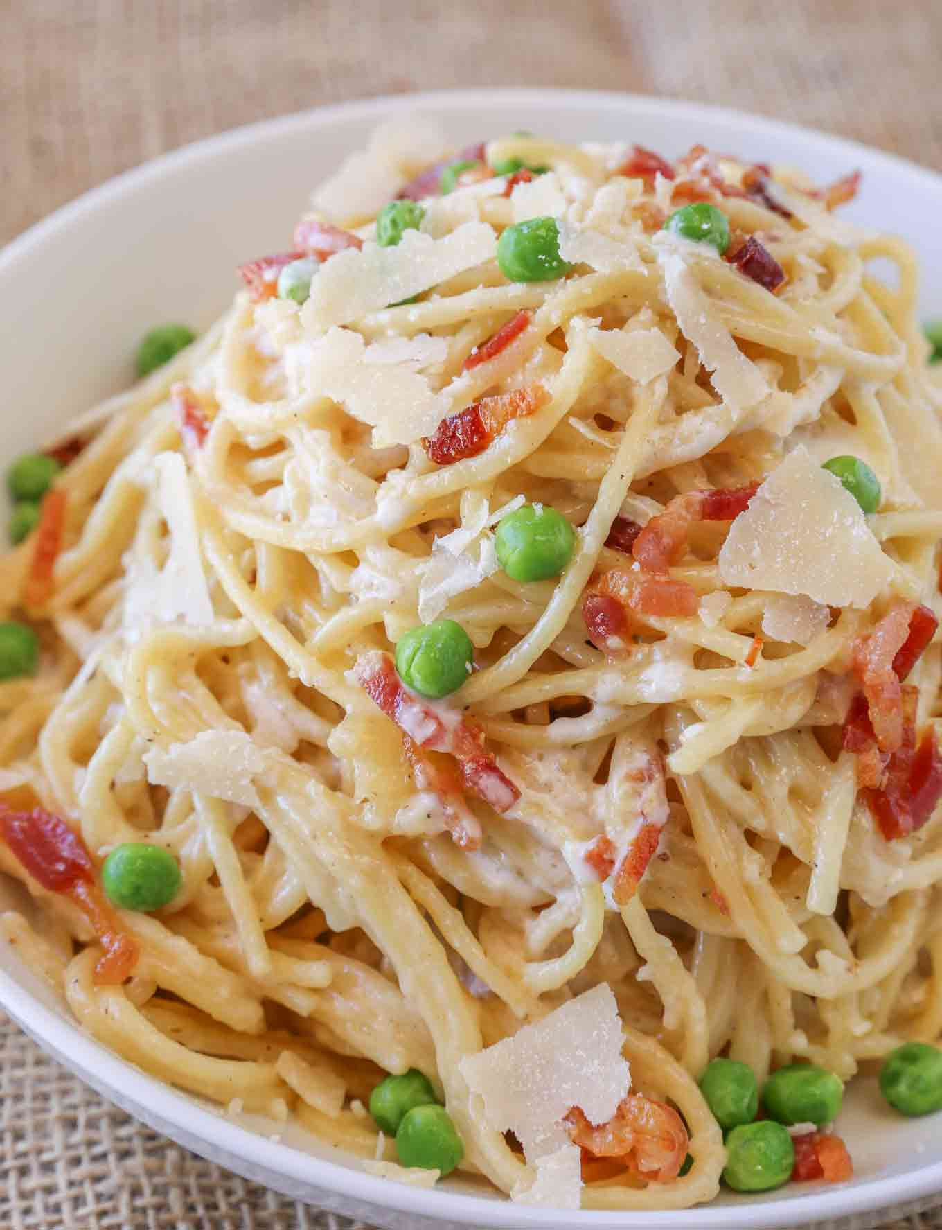 Easy Pasta Dinners
 Easy Bacon Carbonara Pasta Dinner then Dessert