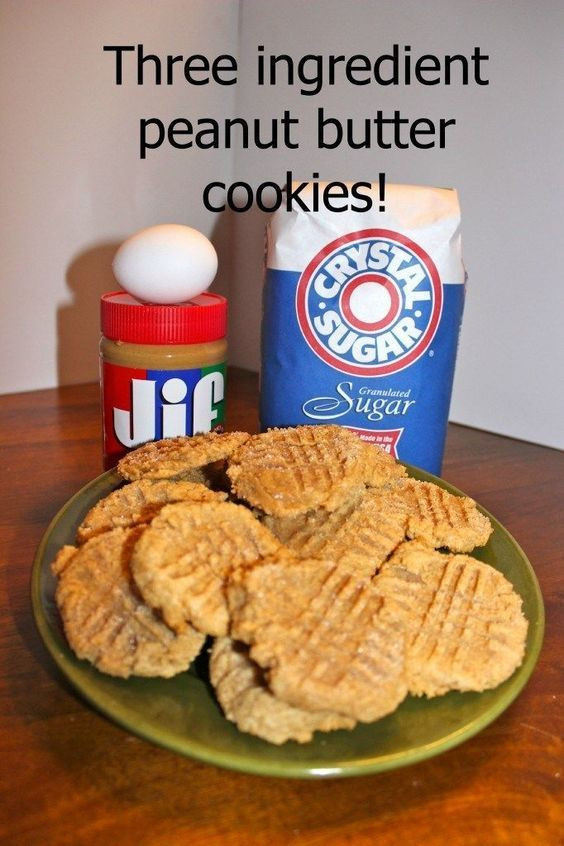 Easy Peanut Butter Cookies No Egg
 3 ingre nt peanut butter cookies no egg