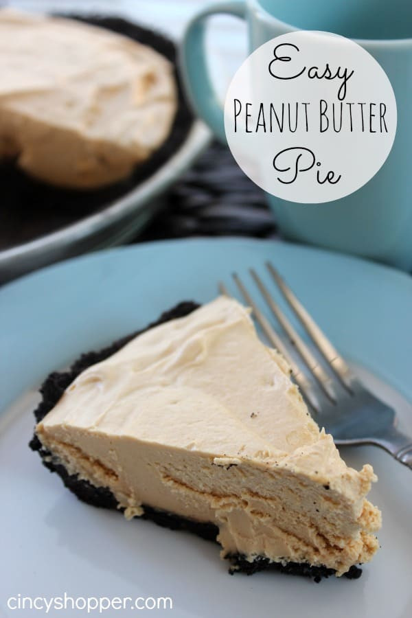 Easy Peanut Butter Pie Recipe
 Easy Peanut Butter Pie Recipe CincyShopper