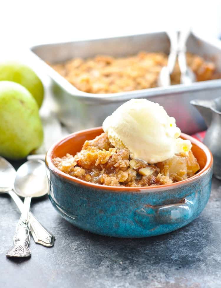 Easy Pear Dessert
 Easy Pear Crisp The Seasoned Mom