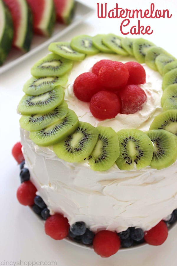 Easy Picnic Desserts
 Easy Watermelon Cake CincyShopper