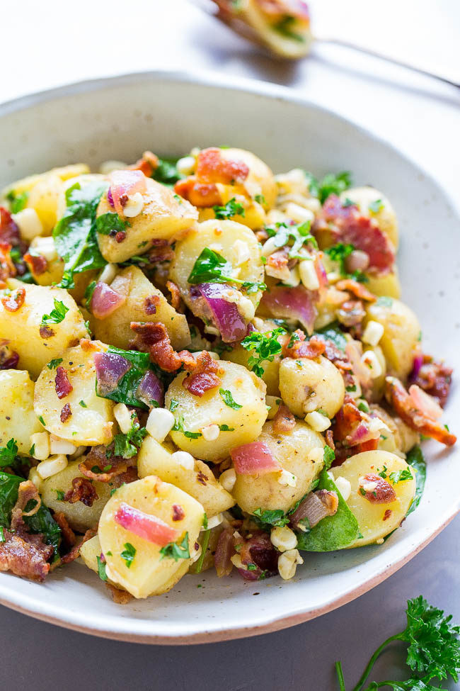 Easy Potato Salad
 Bacon Potato Salad Averie Cooks