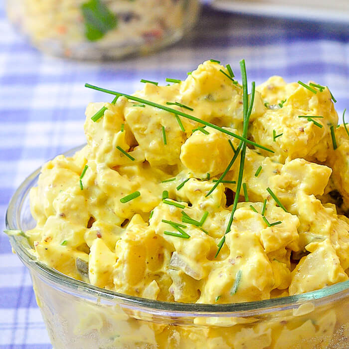 Easy Potato Salad
 Deviled Egg Potato Salad a great year round side dish