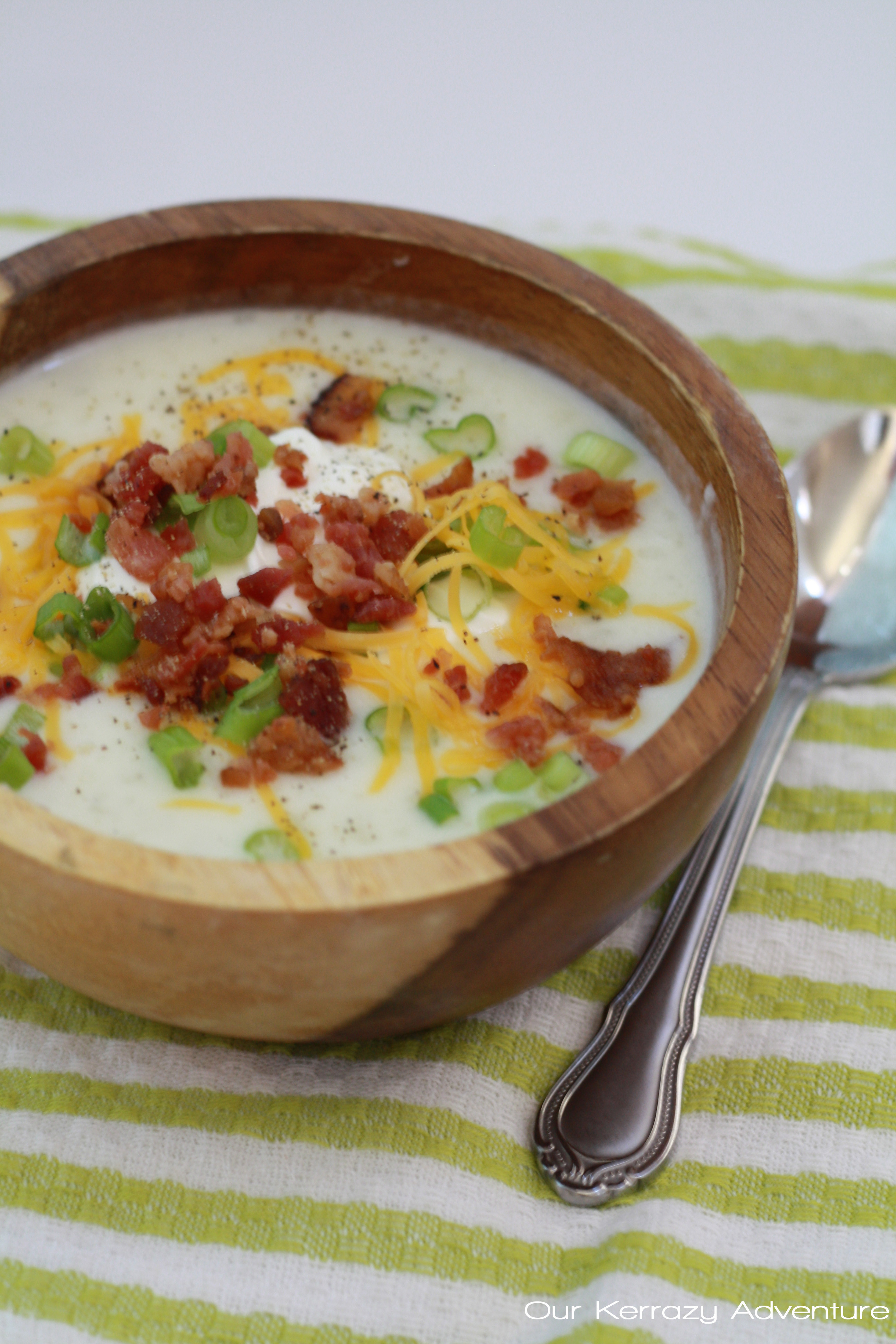 Easy Potato Soup Recipe
 Baked Potato Soup Recipe Our Kerrazy Adventure