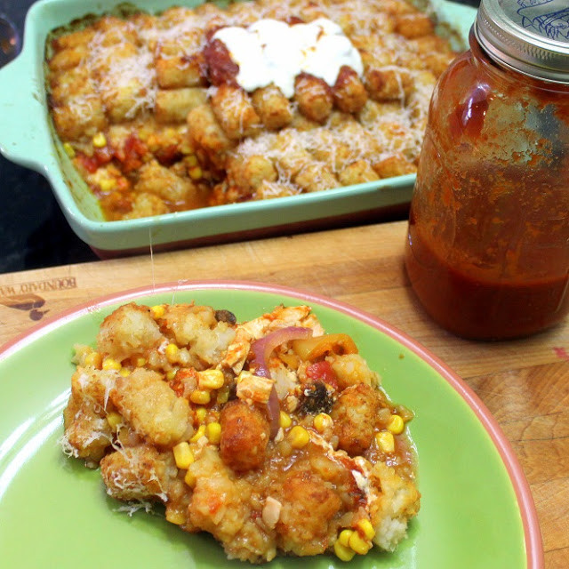 Easy Potluck Main Dishes
 Inspired By eRecipeCards Tater Tot Chicken Parmesan PLUS