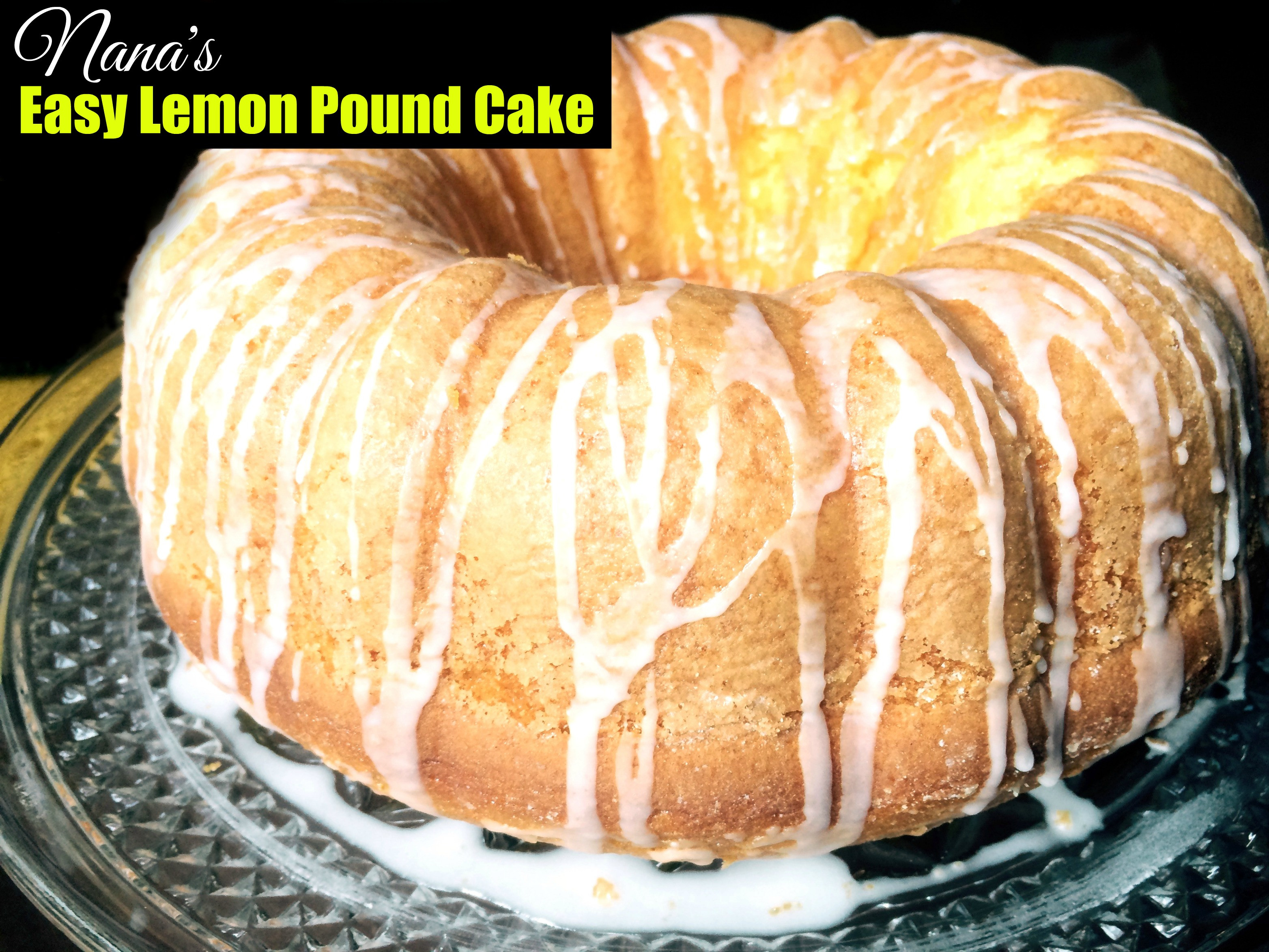 Easy Pound Cake Recipe
 Nana s Easy Lemon Pound Cake Aunt Bee s Recipes