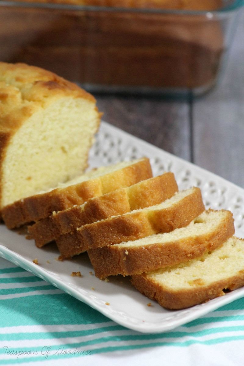 Easy Pound Cake Recipe
 Homemade Pound Cake Recipe Teaspoon Goodness