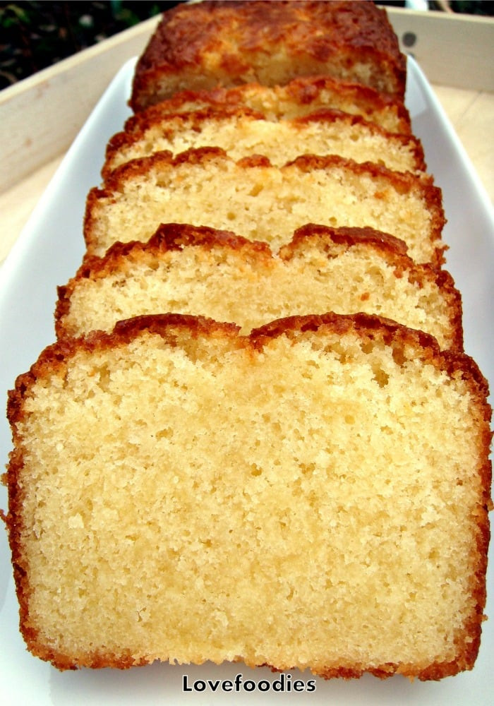 Easy Pound Cake Recipe
 Moist Vanilla Pound Loaf Cake – Lovefoo s