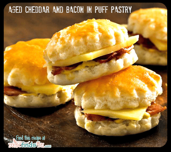 Easy Puff Pastry Appetizers
 Easy Appetizer Recipes Cheddar and Bacon in Puff Pastry