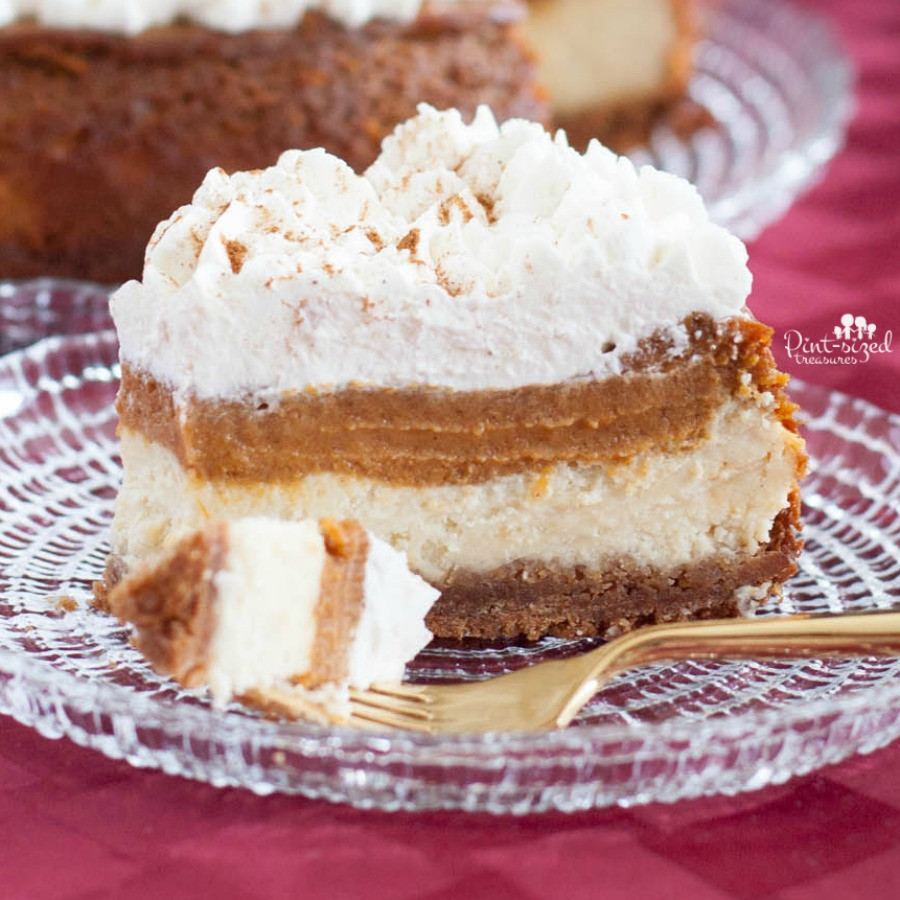 Easy Pumpkin Cheesecake Recipe
 The Easy Pumpkin Pie Cheesecake You Need Now · Pint sized