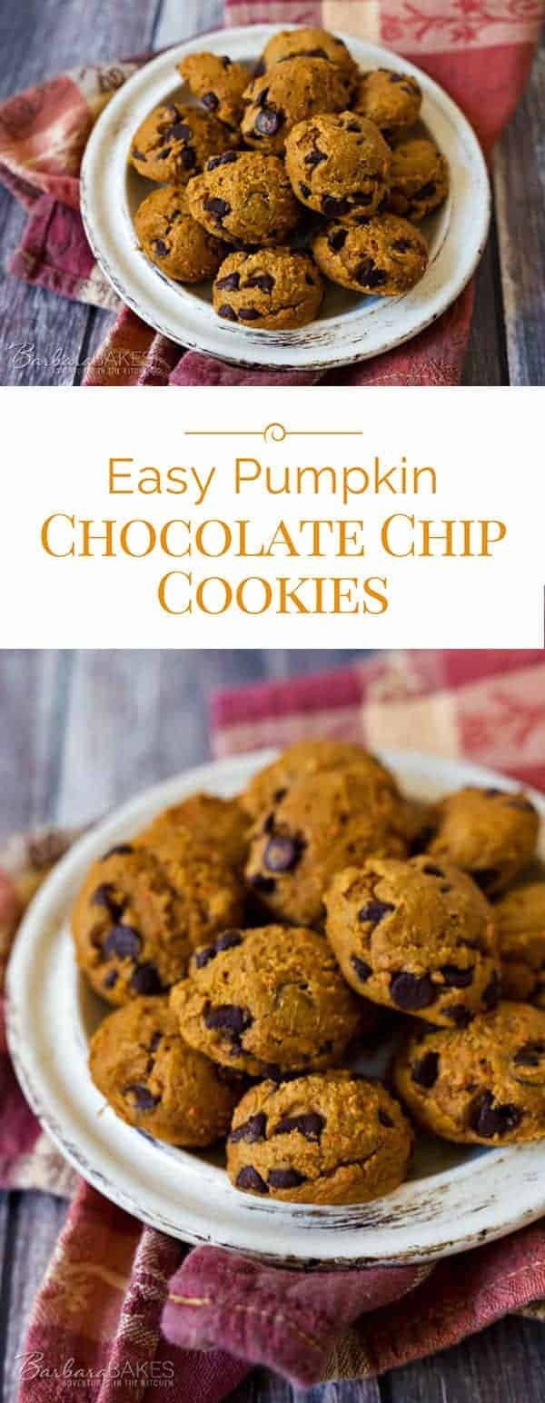 Easy Pumpkin Chocolate Chip Cookies
 Easy Pumpkin Chocolate Chip Cookies Barbara Bakes™