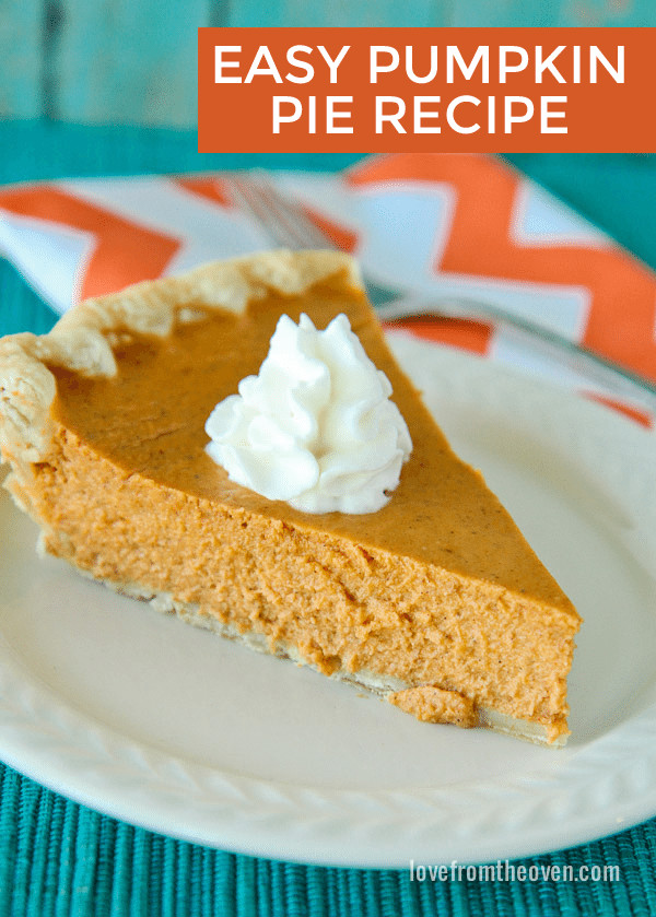 Easy Pumpkin Pie Recipe
 easy pumpkin pie recipe without evaporated milk
