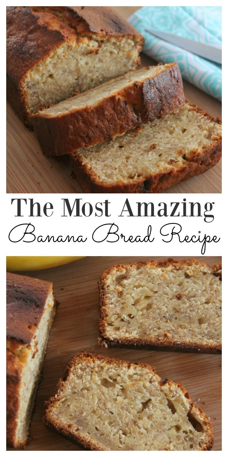 Easy Recipe For Banana Bread
 The Most Amazing Easy Moist Banana Bread Recipe