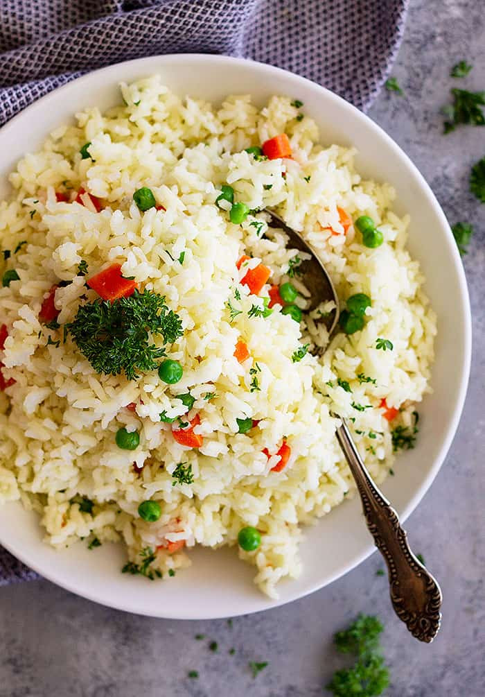 Easy Rice Pilaf
 Easy Rice Pilaf with Carrots and Peas