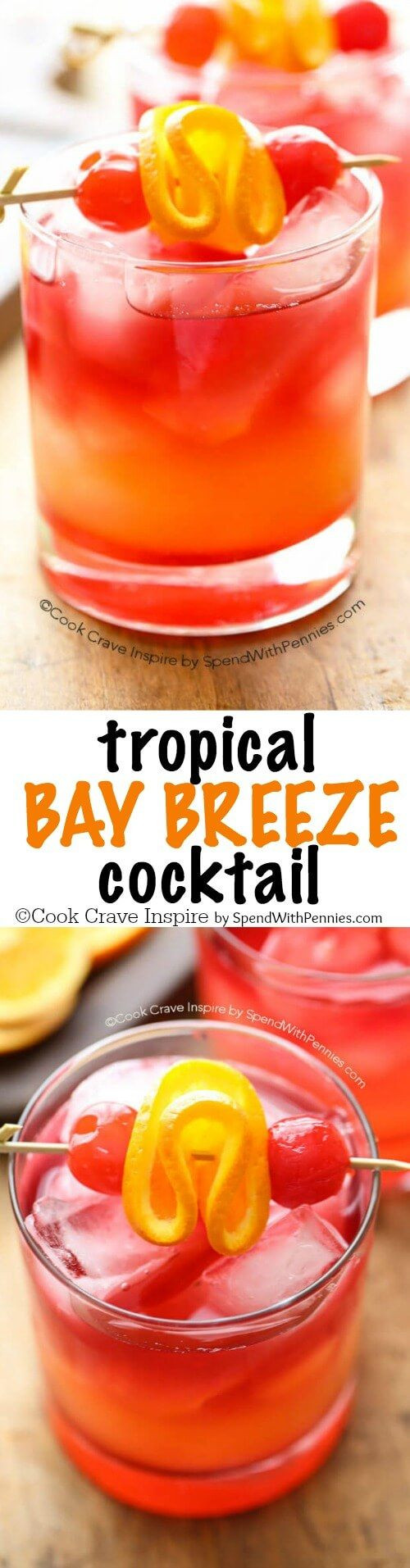 Easy Rum Drinks
 Tropical Bay Breeze Cocktail Recipe