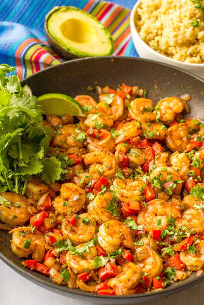 Easy Shrimp Dinners
 Quick easy Mexican shrimp skillet video Family