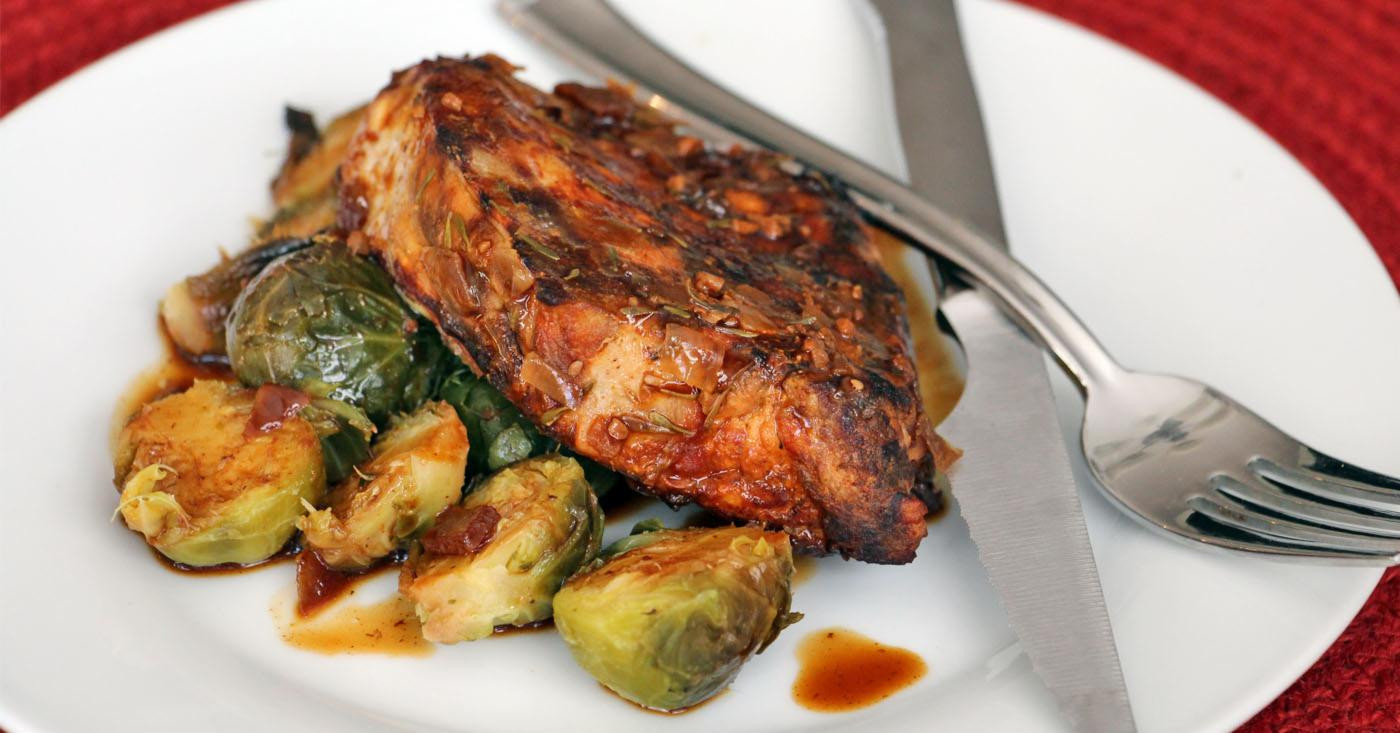 Easy Slow Cooker Pork Chops
 Simple Slow Cooker Pork Chops and Brussel Sprouts