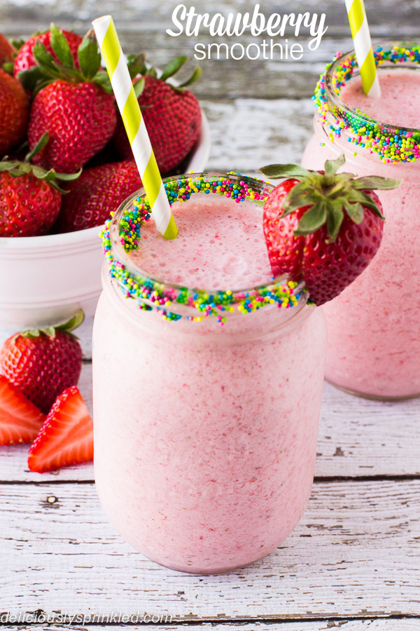 Easy Smoothie Recipes
 Strawberry Smoothie