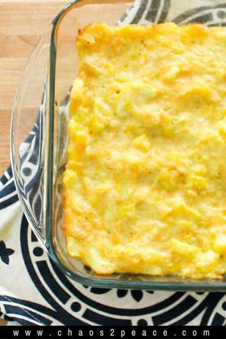 Easy Squash Casserole
 Easy Southern Squash Casserole Chaos 2 Peace