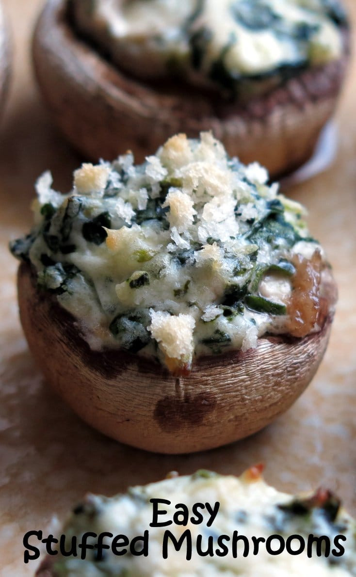 Easy Stuffed Mushrooms
 Easy Stuffed Mushrooms with Cream Cheese and Spinach The
