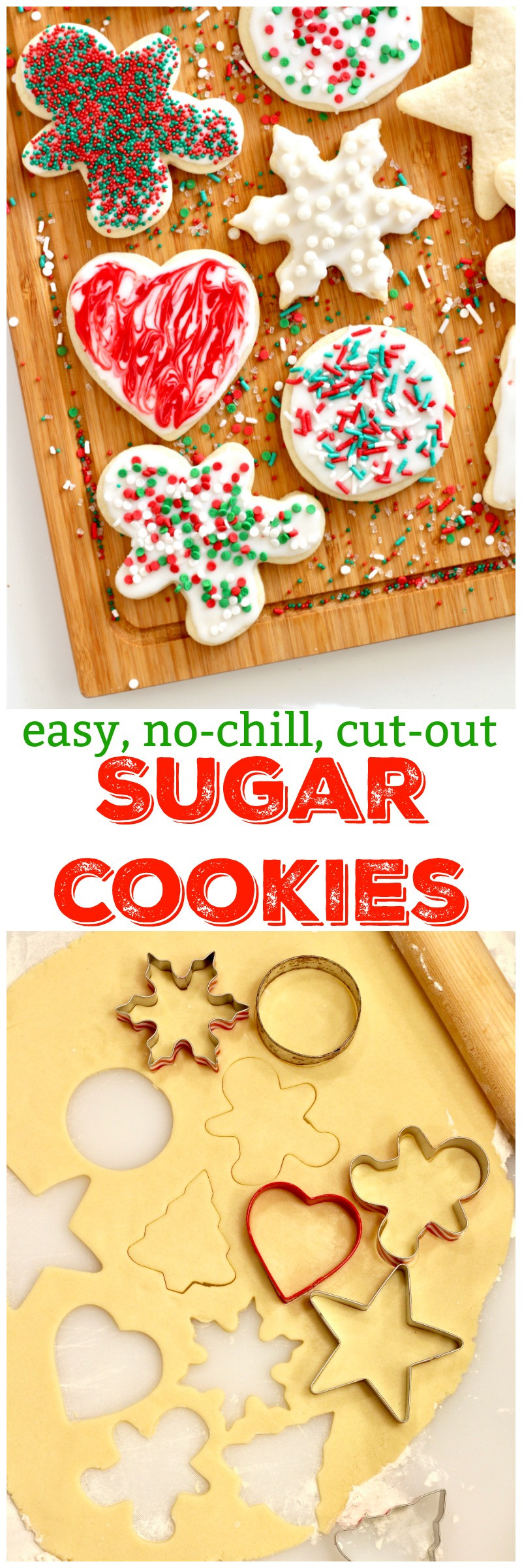 Easy Sugar Cookies
 Easy No Chill Cut Out Sugar Cookies TheDirtyGyro