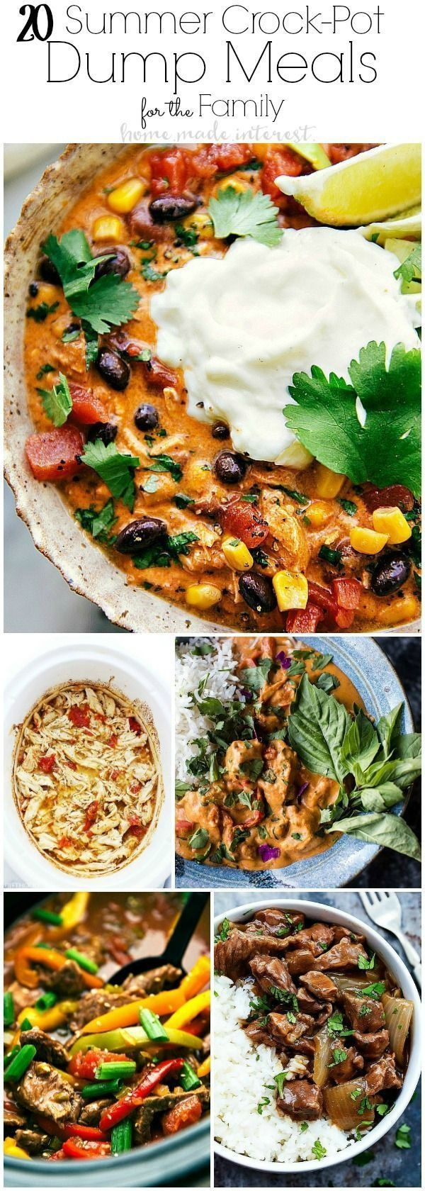 Easy Summer Dinner Recipes For Family
 These easy summer crockpot dump meals for the family are