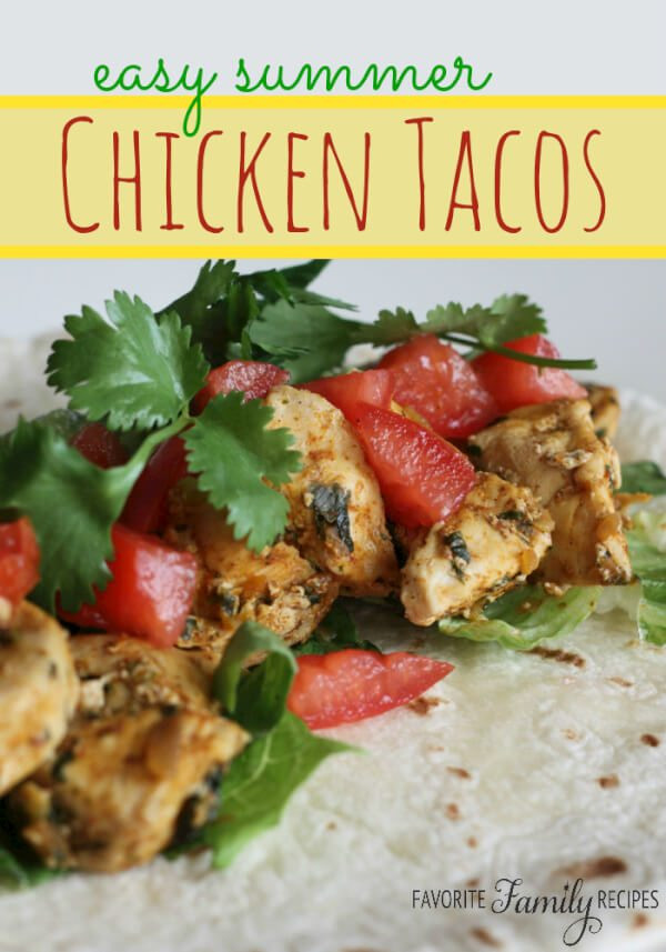 Easy Summer Dinner Recipes For Family
 Easy Summer Chicken Tacos