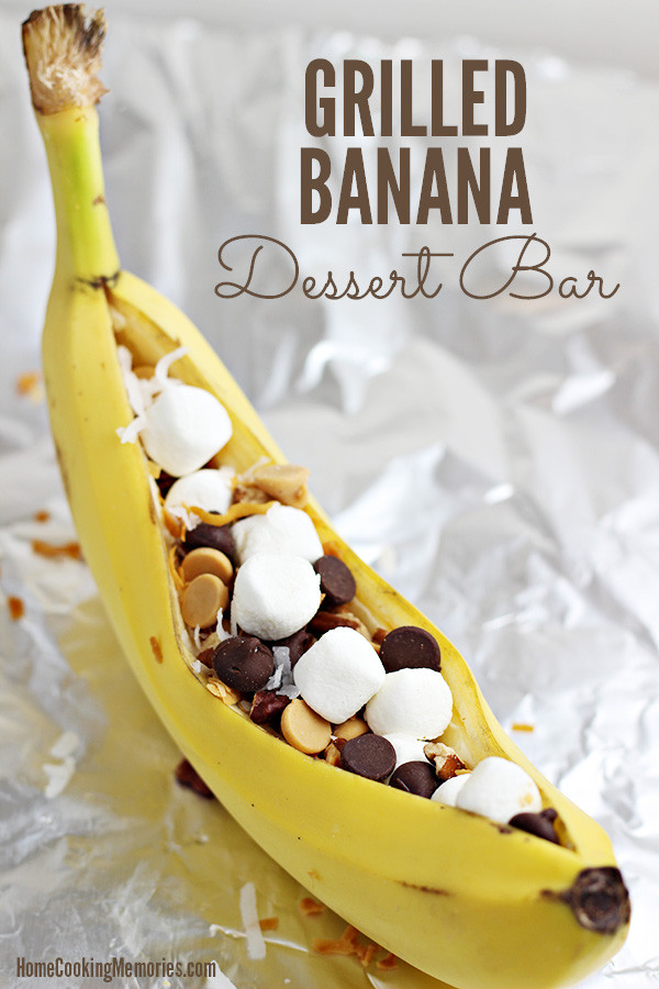 Easy To Make Desserts
 Easy Grilled Banana Dessert Bar Idea for Cookouts & Camping