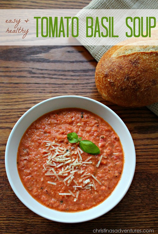 Easy Tomato Basil Soup
 Easy & Healthy Tomato Basil Soup Recipe Christinas