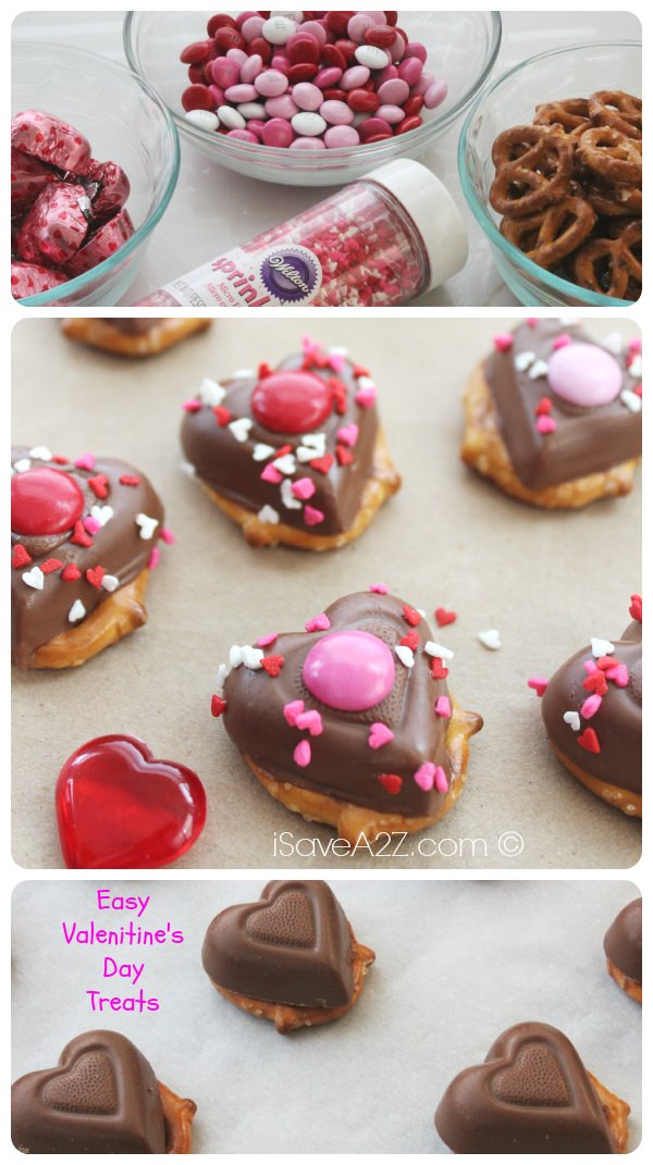 Easy Valentine Desserts
 Valentine s Day Chocolate Pretzel Treats iSaveA2Z