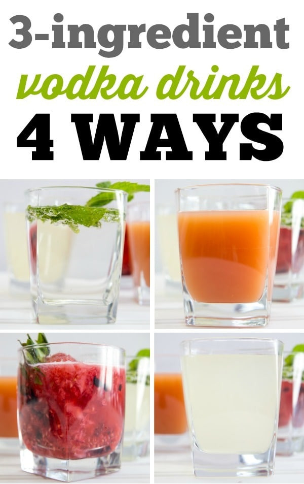 Easy Vodka Mixed Drinks
 3 Ingre nt Vodka Drinks 4 Simple Mixed Vodka Drinks
