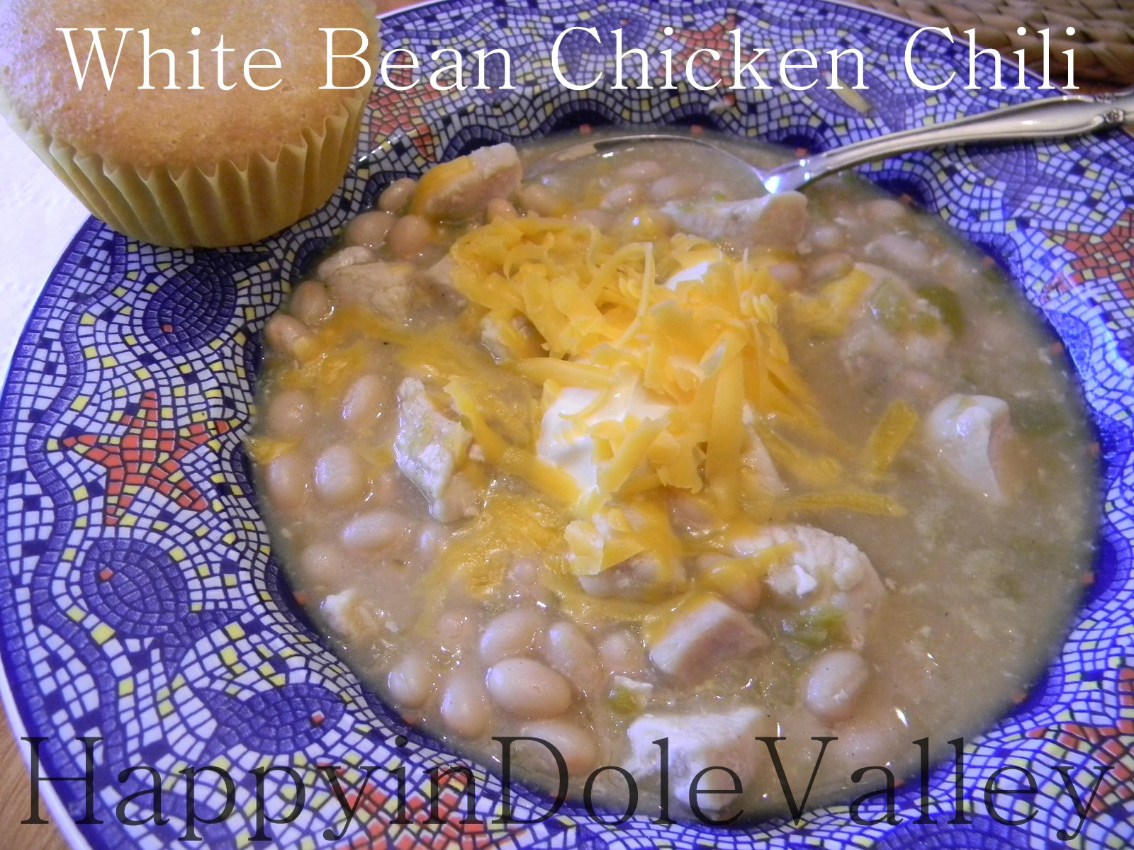 Easy White Bean Chicken Chili
 Happy in Dole Valley Quick & Easy White Bean Chicken