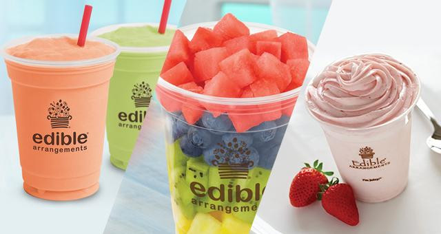 Edible Arrangements Smoothies
 $1 off any small smoothie fruit salad or fro yo offered
