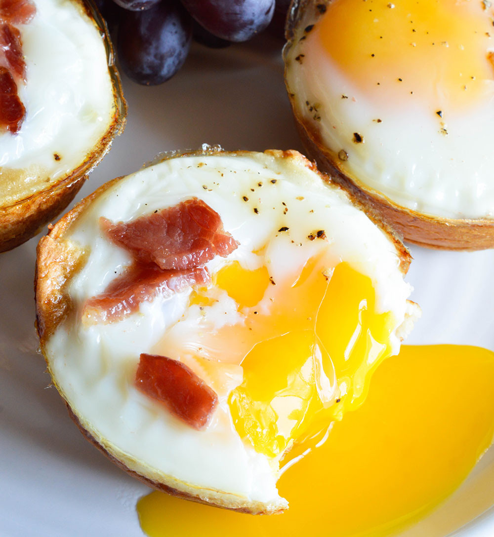 Egg Breakfast Recipes
 Bacon and Egg Breakfast Cups WonkyWonderful