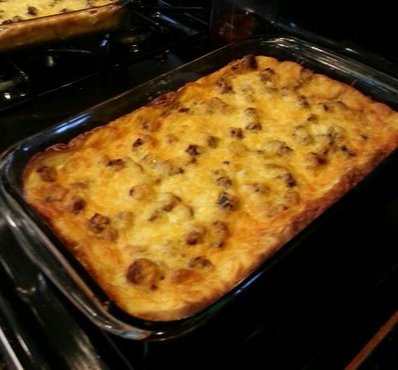 Egg Casserole With Bread
 breakfast sausage egg casserole without bread