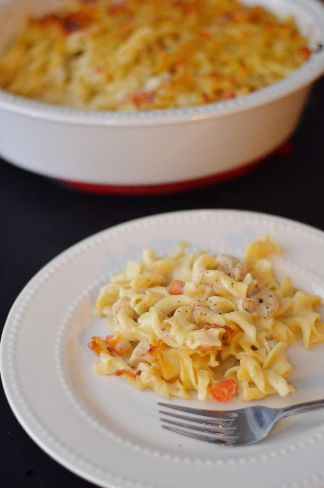 Egg Noodle Casserole
 The Art of fort Baking Chicken and Egg Noodle Casserole