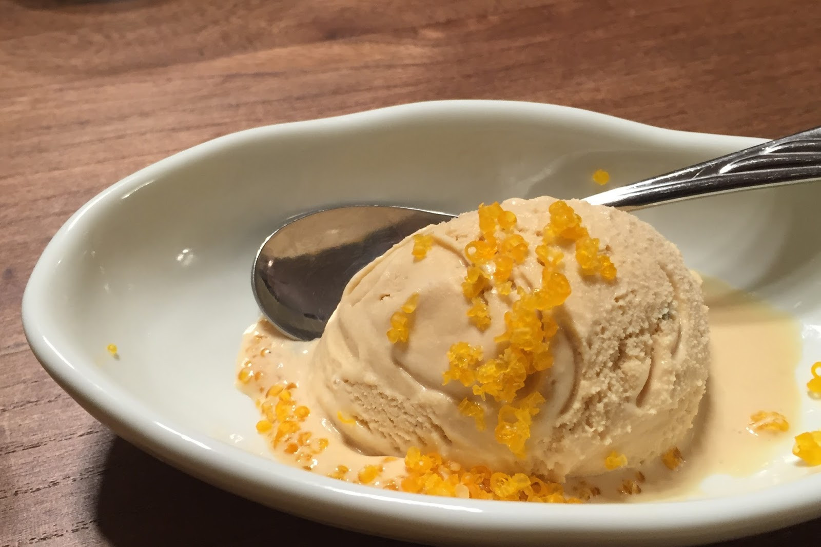 Egg Yolk Dessert Recipes
 Caramel Icecream with Salted Egg Yolks