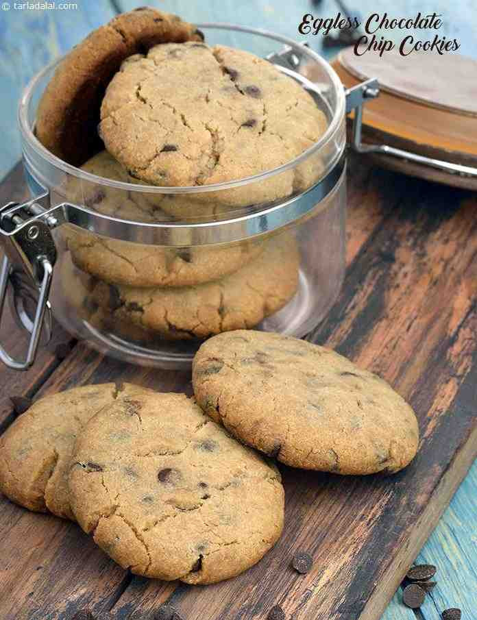 Eggless Chocolate Chip Cookies
 eggless chocolate chip cookie recipe