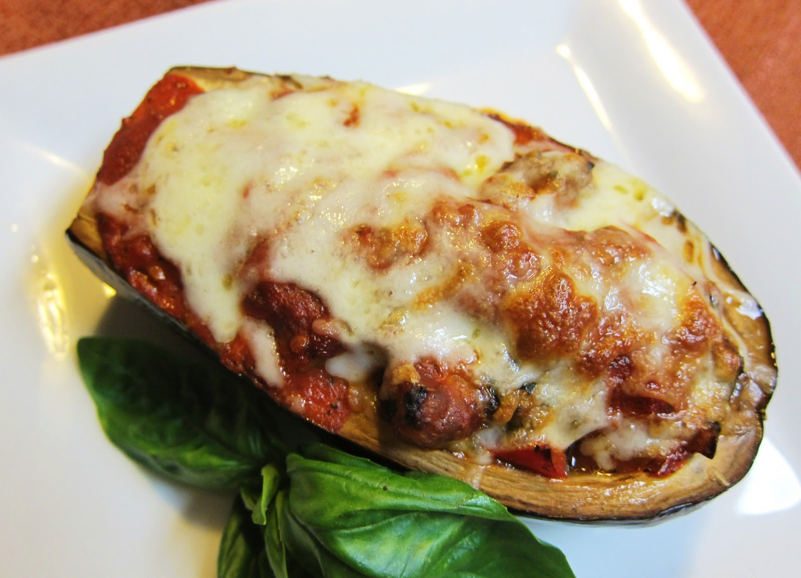 Eggplant In Italian
 Garlic and Sea Salt Italian Stuffed Eggplant