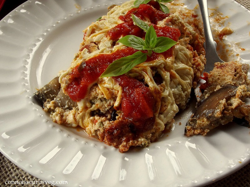 Eggplant Lasagna Vegan
 Skillet Vegan Eggplant Lasagna Connoisseurus Veg