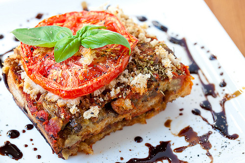 Eggplant Lasagna Vegan
 meatless monday csr business rustic bread eggplant lasagna