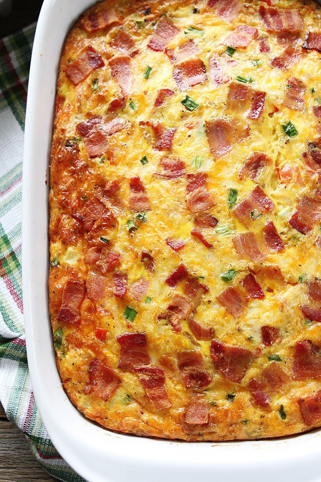 Eggs And Potato Breakfast Casserole
 Bacon Potato and Egg Casserole