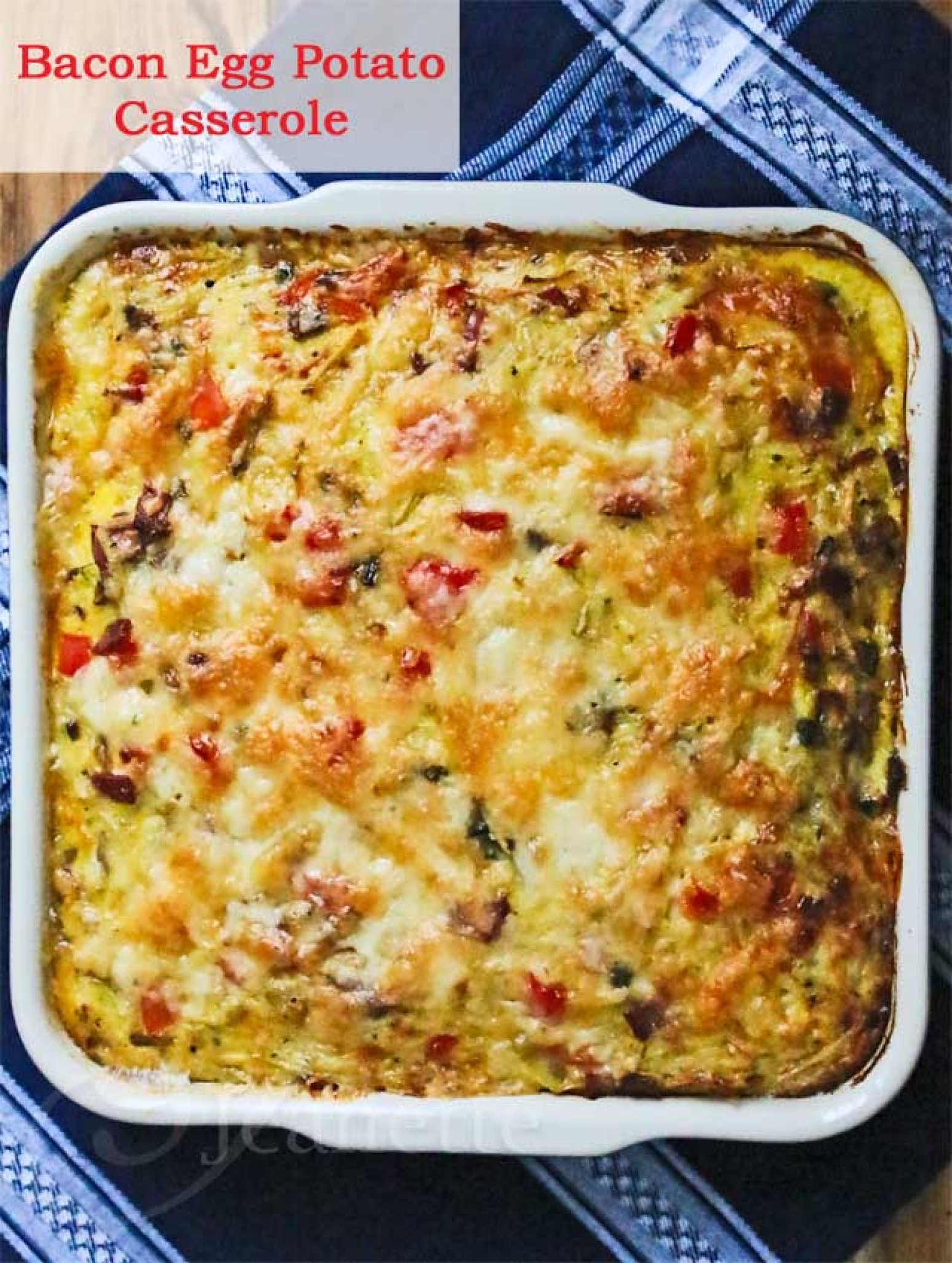 Eggs And Potato Breakfast Casserole
 Healthy Bacon Egg Potato Breakfast Casserole Recipe 2