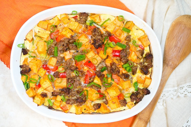 Eggs And Potato Breakfast Casserole
 Sweet Potato Sausage and Egg Breakfast Casserole Paleo