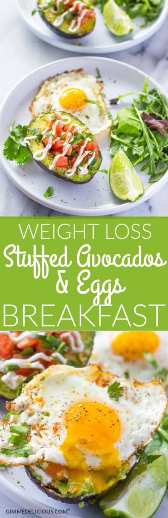 Eggs For Breakfast Weight Loss
 Weight loss Salsa Stuffed Avocado & Eggs Breakfast Paleo