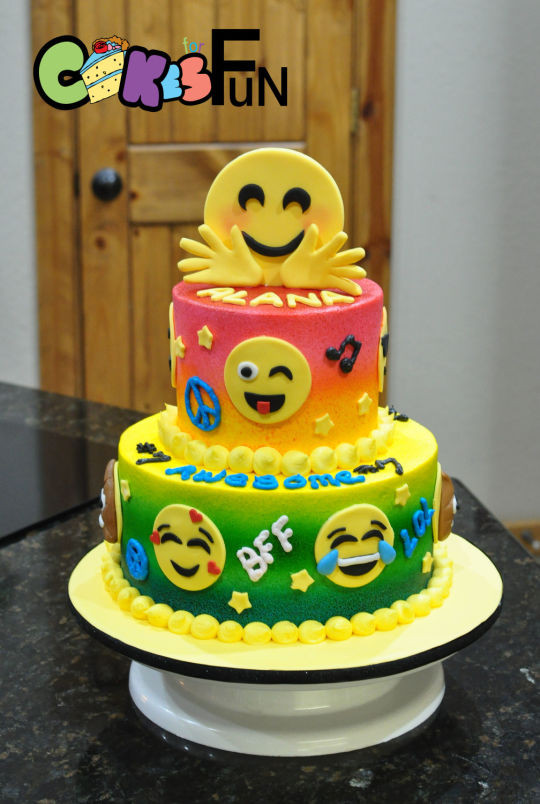 Emoji Birthday Cake
 Emoji Birthday Cake cake by Cakes For Fun CakesDecor