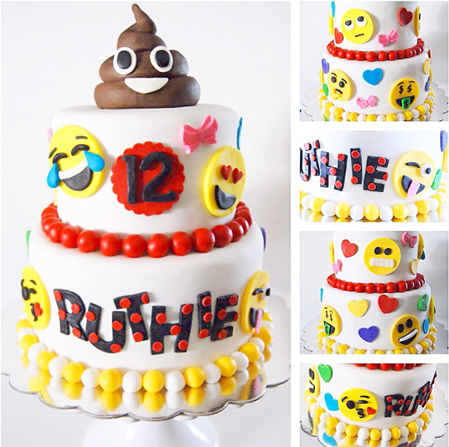 Emoji Birthday Cake
 The Best Emoji Party Cakes & Desserts